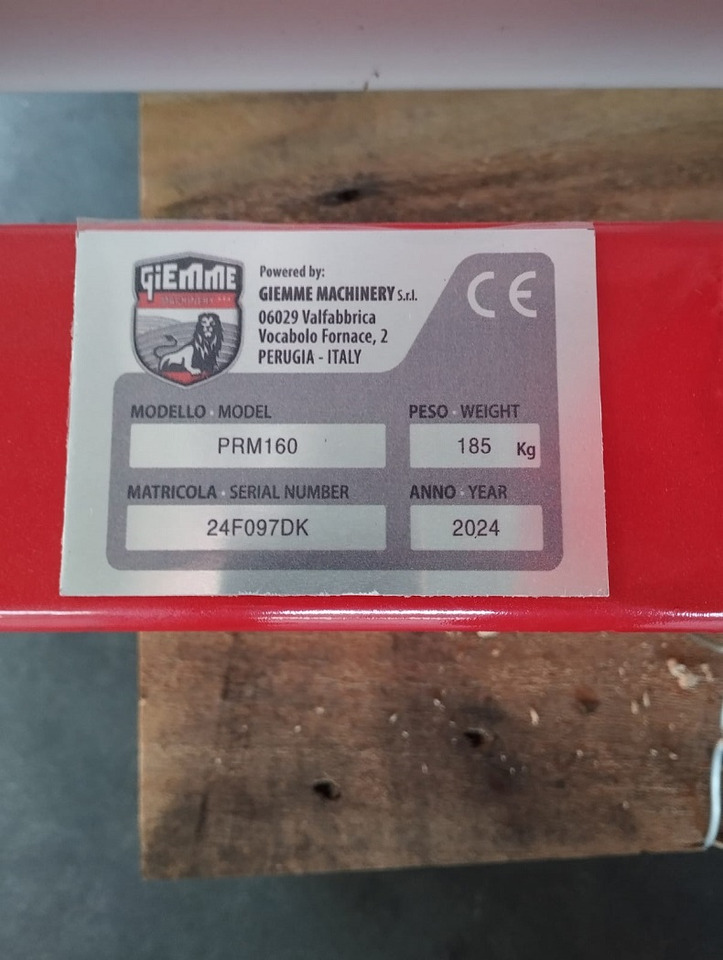 Pala posteriore Giemme PRM160 nuova - Balde de Máquina agrícola: foto 2 Pala posteriore Giemme PRM160 nuova - Balde de Máquina agrícola: foto 2