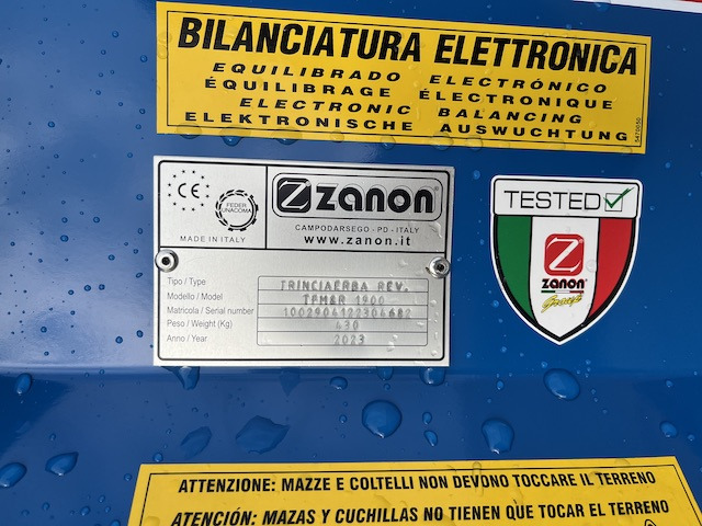 Zanon TFM2R 1900 - Triturador de martelos: foto 3 Zanon TFM2R 1900 - Triturador de martelos: foto 3