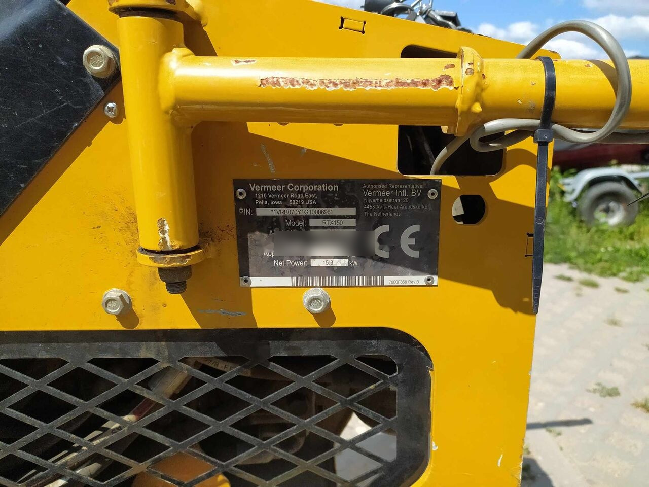Colocadora de tubagem Vermeer RTX150: foto 6
