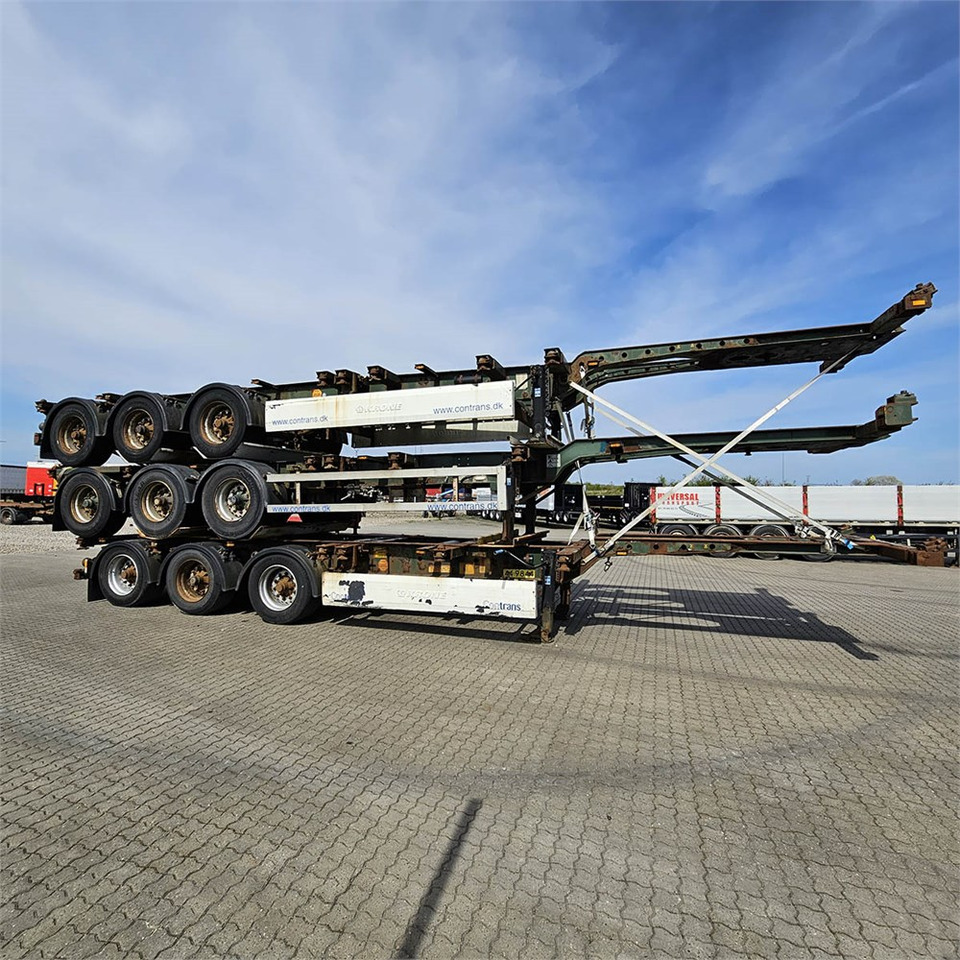 Krone 3 styk - Semireboque transportador de contêineres/ Caixa móvel: foto 1 Krone 3 styk - Semireboque transportador de contêineres/ Caixa móvel: foto 1