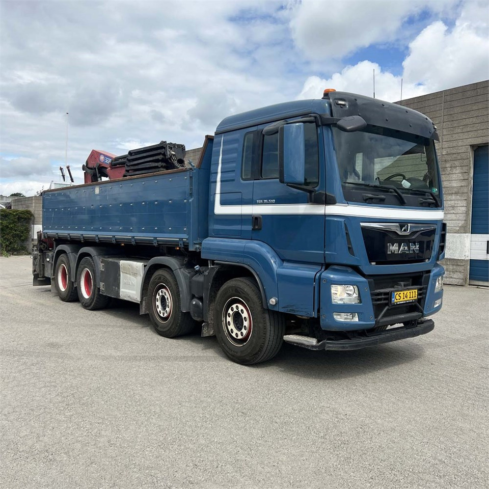 MAN TGS 35.510 8x4 BL - Caminhão grua, Camião de caixa aberta/ Plataforma: foto 1 MAN TGS 35.510 8x4 BL - Caminhão grua, Camião de caixa aberta/ Plataforma: foto 1