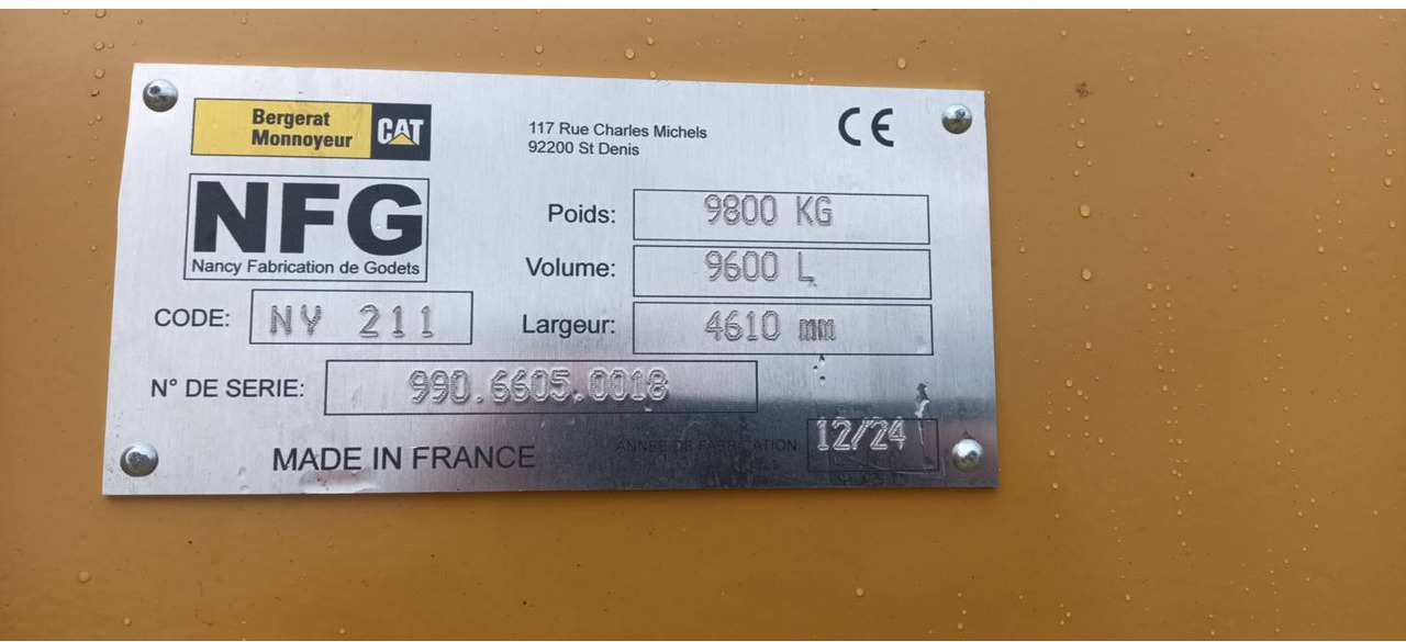 CAT 990/H/K/9600L/4610MM:GODET - Balde: foto 4 CAT 990/H/K/9600L/4610MM:GODET - Balde: foto 4