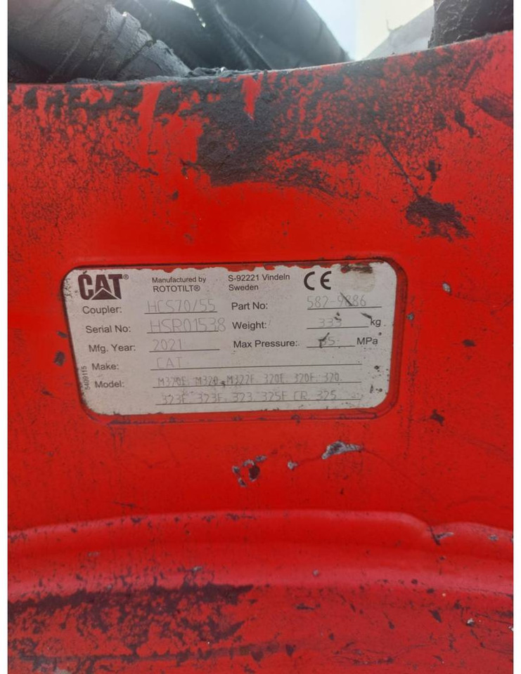 CAT HCS70/55/582-9886 - Acoplamento rápido: foto 2 CAT HCS70/55/582-9886 - Acoplamento rápido: foto 2