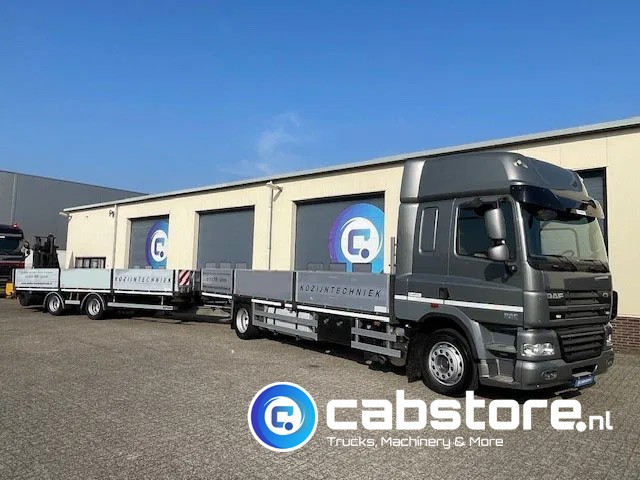 DAF CF 85 .360 4x2 Euro 5 - Open laadbak + WebTrailer open laadbak - Year 2012 - Good condition - Camião de caixa aberta/ Plataforma: foto 1 DAF CF 85 .360 4x2 Euro 5 - Open laadbak + WebTrailer open laadbak - Year 2012 - Good condition - Camião de caixa aberta/ Plataforma: foto 1