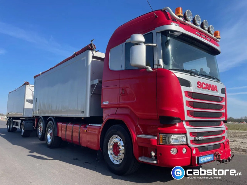 Scania R450 LB6X2*4HNB Euro 6 - Year 2016 - RETARDER - ALUMINIUM kipper + FLOOR kipper aanhangwagen - Good Condition !! - Caminhão basculante: foto 2 Scania R450 LB6X2*4HNB Euro 6 - Year 2016 - RETARDER - ALUMINIUM kipper + FLOOR kipper aanhangwagen - Good Condition !! - Caminhão basculante: foto 2