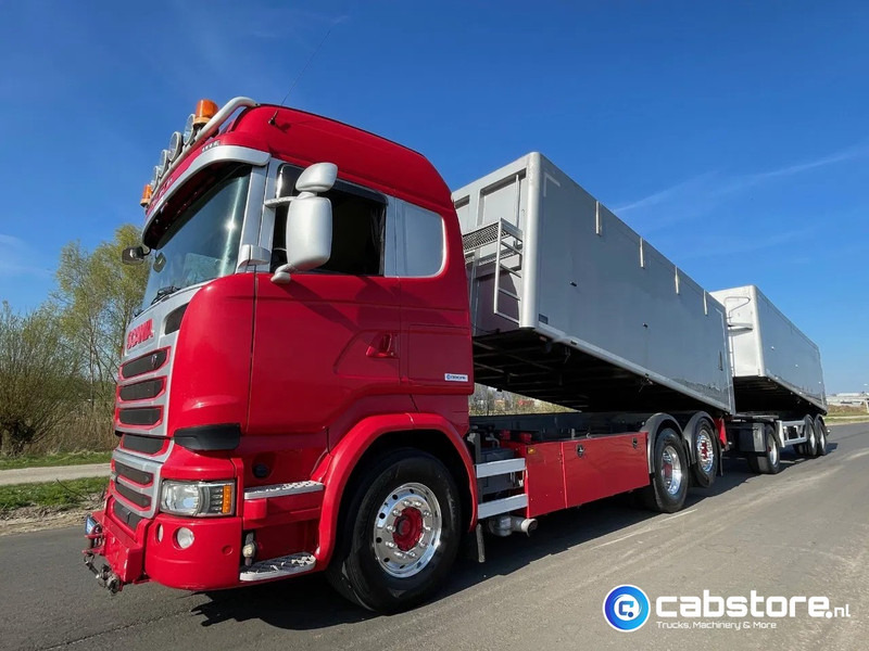 Scania R450 LB6X2*4HNB Euro 6 - Year 2016 - RETARDER - ALUMINIUM kipper + FLOOR kipper aanhangwagen - Good Condition !! - Caminhão basculante: foto 1 Scania R450 LB6X2*4HNB Euro 6 - Year 2016 - RETARDER - ALUMINIUM kipper + FLOOR kipper aanhangwagen - Good Condition !! - Caminhão basculante: foto 1