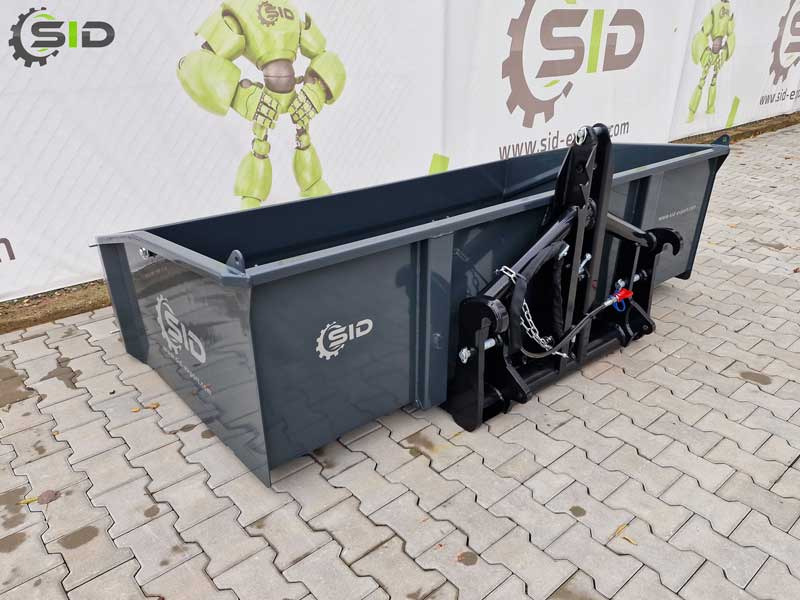 SID Caisse de transport hydraulique lourde / Hydraulic transport box heavy / Kippmulde Heckcontainer 1,8 m - Balde para carregadeiras de Máquina agrícola: foto 4 SID Caisse de transport hydraulique lourde / Hydraulic transport box heavy / Kippmulde Heckcontainer 1,8 m - Balde para carregadeiras de Máquina agrícola: foto 4