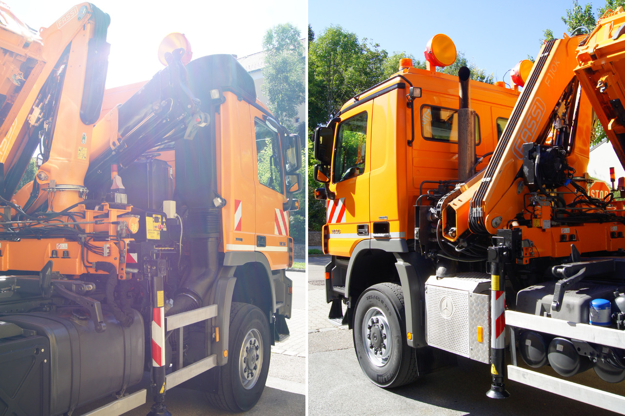 MERCEDES-BENZ ACTROS 1836 /4x4/TÜV/FASSI 110/MEILLER/Winterdienst/Wechselsystem - Veículo limpa-neves: foto 5 MERCEDES-BENZ ACTROS 1836 /4x4/TÜV/FASSI 110/MEILLER/Winterdienst/Wechselsystem - Veículo limpa-neves: foto 5