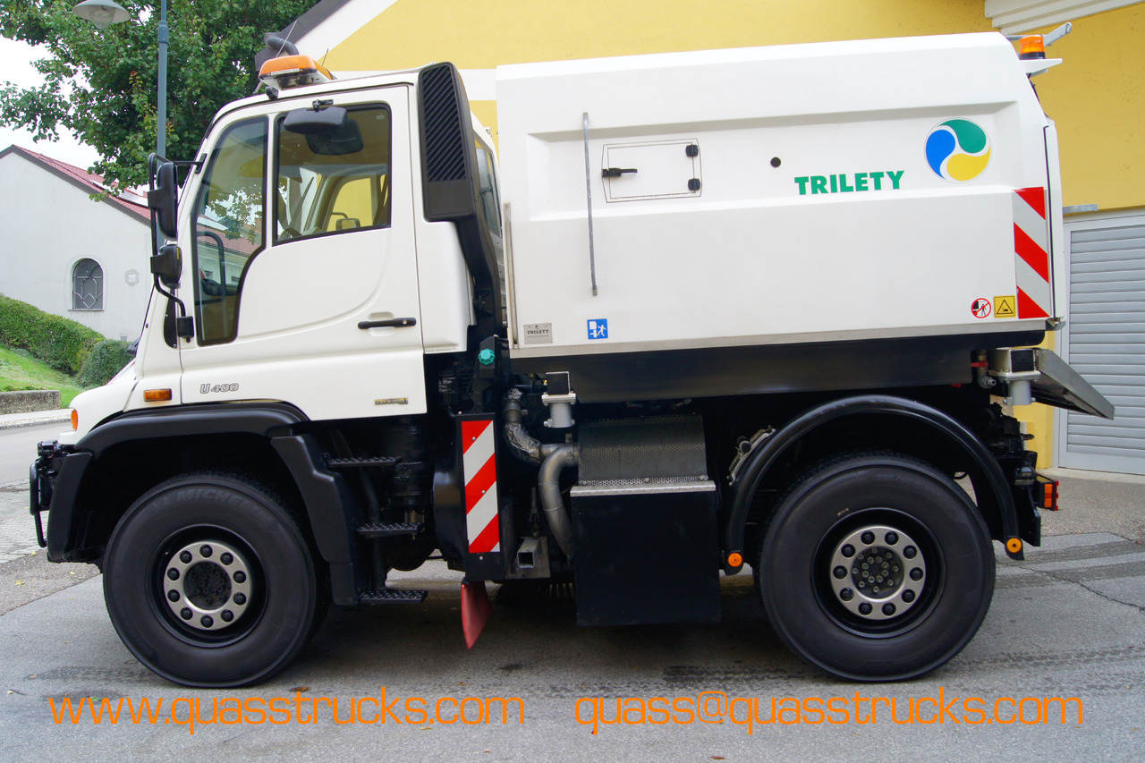 MERCEDES-BENZ Unimog U400 + TRILETY Kehrmaschine/TÜV/EUR4/Leistungshydraulik - Varredora urbana: foto 3 MERCEDES-BENZ Unimog U400 + TRILETY Kehrmaschine/TÜV/EUR4/Leistungshydraulik - Varredora urbana: foto 3