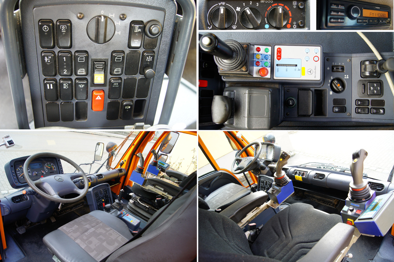 Fotografia de interior 3: Caminhão basculante UNIMOG Unimog U 400/TÜV/Hydrostat/Mähtür +MULAG MHU 800