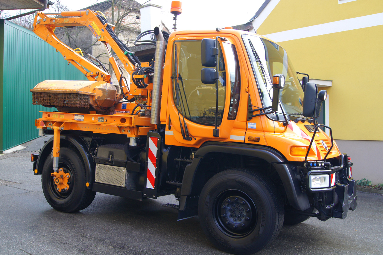Caminhão basculante UNIMOG Unimog U 400/TÜV/Hydrostat/Mähtür +MULAG MHU 800: foto 8