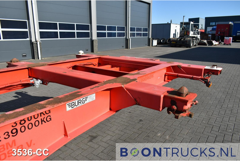 Semireboque transportador de contêineres/ Caixa móvel Burg BPO 12 27CDM12 TANK CHASSIS | 20-30ft * 3800 Kg * NL TRAILER: foto 6