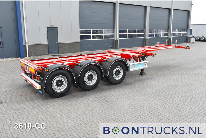 D-Tec FLEXITRAILER | 2x20-30-40-45ft HC * 2x LIFT AXLE * 2x EXTENDABLE * DISC BRAKES - Semireboque transportador de contêineres/ Caixa móvel: foto 1 D-Tec FLEXITRAILER | 2x20-30-40-45ft HC * 2x LIFT AXLE * 2x EXTENDABLE * DISC BRAKES - Semireboque transportador de contêineres/ Caixa móvel: foto 1