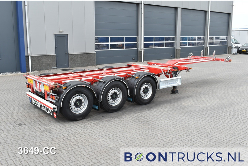 D-Tec FLEXITRAILER | 2x20-30-40-45ft HC * 2x LIFT AXLE * 2x EXTENDABLE * DISC BRAKES - Semireboque transportador de contêineres/ Caixa móvel: foto 1 D-Tec FLEXITRAILER | 2x20-30-40-45ft HC * 2x LIFT AXLE * 2x EXTENDABLE * DISC BRAKES - Semireboque transportador de contêineres/ Caixa móvel: foto 1