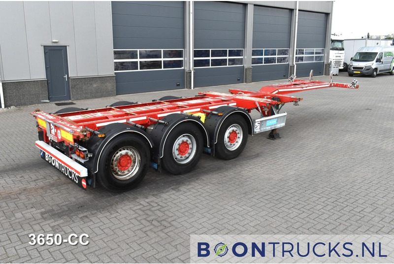 D-Tec FLEXITRAILER | 2x20-30-40-45ft HC * 2x LIFT AXLE * 2x EXTENDABLE * MOT 11-2025 - Semireboque transportador de contêineres/ Caixa móvel: foto 1 D-Tec FLEXITRAILER | 2x20-30-40-45ft HC * 2x LIFT AXLE * 2x EXTENDABLE * MOT 11-2025 - Semireboque transportador de contêineres/ Caixa móvel: foto 1