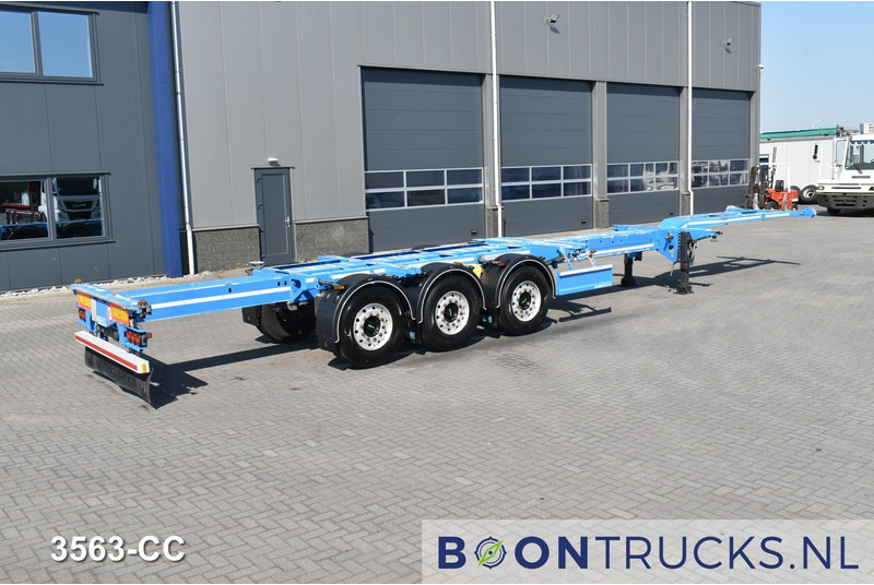 D-Tec FLEXITRAILER | 2x20-30-40-45ft HC * 3x EXTENDABLE * ADR * DISC BRAKES * APK 12-2025 - Semireboque transportador de contêineres/ Caixa móvel: foto 2 D-Tec FLEXITRAILER | 2x20-30-40-45ft HC * 3x EXTENDABLE * ADR * DISC BRAKES * APK 12-2025 - Semireboque transportador de contêineres/ Caixa móvel: foto 2