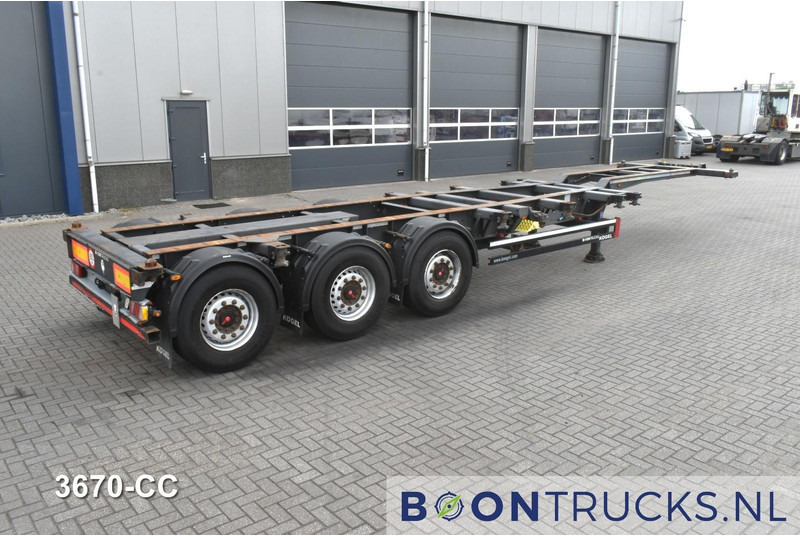 Kögel PORT 40 SIMPLEX 20 | 2x20-30-40ft HC * LIFT AXLE * SAF / DISC * EXTENDABLE REAR * MOT 02-2026 - Semireboque transportador de contêineres/ Caixa móvel: foto 1 Kögel PORT 40 SIMPLEX 20 | 2x20-30-40ft HC * LIFT AXLE * SAF / DISC * EXTENDABLE REAR * MOT 02-2026 - Semireboque transportador de contêineres/ Caixa móvel: foto 1