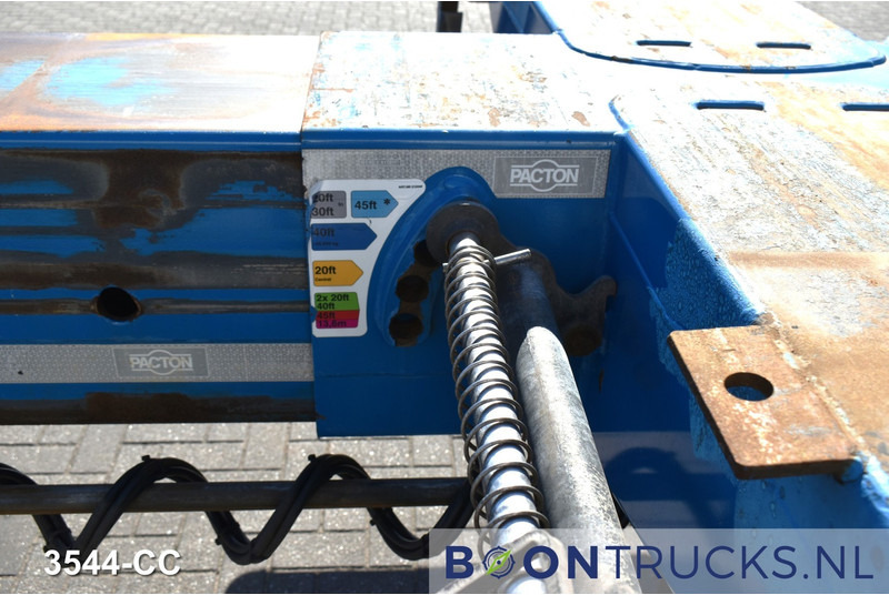 Semireboque transportador de contêineres/ Caixa móvel Pacton ET3 | 2x20-30-40-45ft HC * DISC BRAKES * 3x EXTENDABLE * APK 03-2026: foto 10
