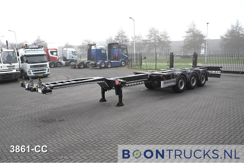 Pacton ET3 | 2x20-30-40-45ft HC * LIFTAS * 2x UITSCHUIFBAAR * SAF/SCHIJF * APK 06-2026 - Semireboque transportador de contêineres/ Caixa móvel: foto 5 Pacton ET3 | 2x20-30-40-45ft HC * LIFTAS * 2x UITSCHUIFBAAR * SAF/SCHIJF * APK 06-2026 - Semireboque transportador de contêineres/ Caixa móvel: foto 5
