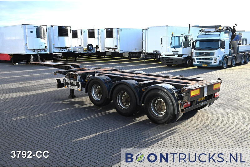 Pacton T3-010 2x20-30-40-45ft HC * 2x EXTENDABLE * 1x LIFT AXLE * NL TRAILER - Semireboque transportador de contêineres/ Caixa móvel: foto 3 Pacton T3-010 2x20-30-40-45ft HC * 2x EXTENDABLE * 1x LIFT AXLE * NL TRAILER - Semireboque transportador de contêineres/ Caixa móvel: foto 3
