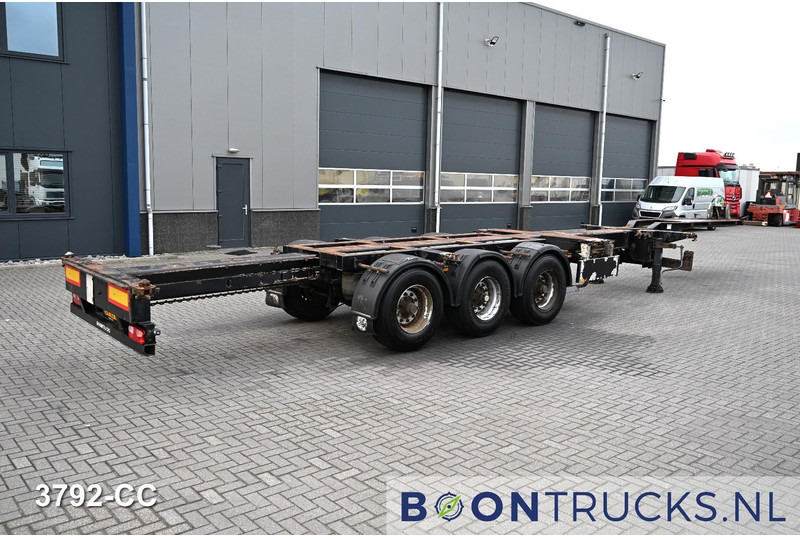 Pacton T3-010 2x20-30-40-45ft HC * 2x EXTENDABLE * 1x LIFT AXLE * NL TRAILER - Semireboque transportador de contêineres/ Caixa móvel: foto 2 Pacton T3-010 2x20-30-40-45ft HC * 2x EXTENDABLE * 1x LIFT AXLE * NL TRAILER - Semireboque transportador de contêineres/ Caixa móvel: foto 2