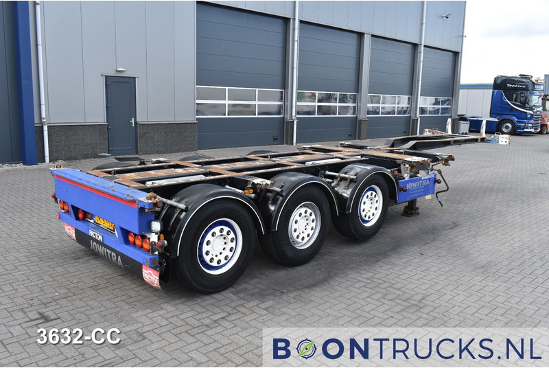 Pacton T3-010 | 2x20-30-40-45ft HC * LIFT AXLE * SAF/DISC * NL TRAILER * APK 10-2025 - Semireboque transportador de contêineres/ Caixa móvel: foto 1 Pacton T3-010 | 2x20-30-40-45ft HC * LIFT AXLE * SAF/DISC * NL TRAILER * APK 10-2025 - Semireboque transportador de contêineres/ Caixa móvel: foto 1