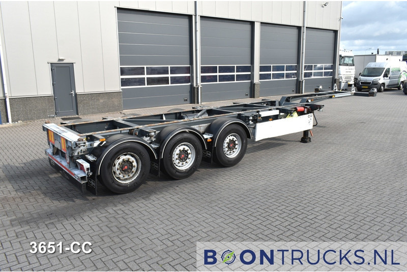 Van Hool A3C002 2x20-30-40-45ft HC * LIFT AXLE * SAF / DISC * EXTENDABLE REAR - Semireboque transportador de contêineres/ Caixa móvel: foto 1 Van Hool A3C002 2x20-30-40-45ft HC * LIFT AXLE * SAF / DISC * EXTENDABLE REAR - Semireboque transportador de contêineres/ Caixa móvel: foto 1