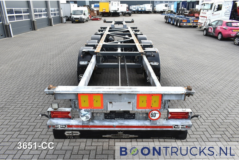 Semireboque transportador de contêineres/ Caixa móvel Van Hool A3C002 2x20-30-40-45ft HC * LIFT AXLE * SAF / DISC * EXTENDABLE REAR: foto 7