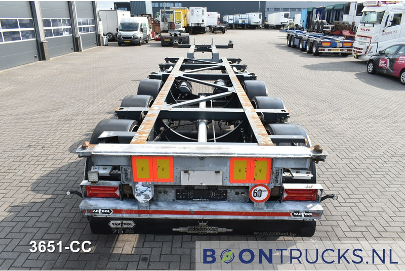 Semireboque transportador de contêineres/ Caixa móvel Van Hool A3C002 2x20-30-40-45ft HC * LIFT AXLE * SAF / DISC * EXTENDABLE REAR: foto 6