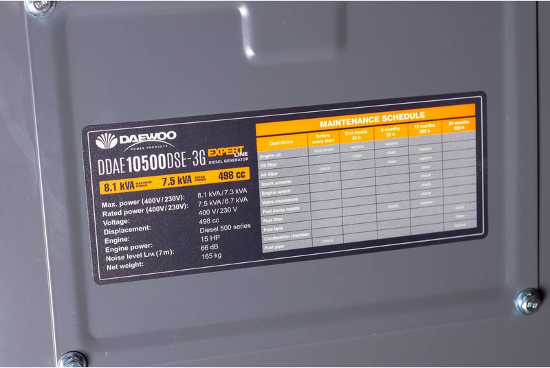 Gerador elétrico nuevo Daewoo DDAE10500DSE-3G: foto 10