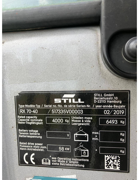 Still RX70-40 - Empilhadeira a gás: foto 5 Still RX70-40 - Empilhadeira a gás: foto 5