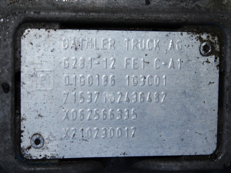 CUTIE DE VITEZE AUTOMATA CU INTARDER MERCEDES ACTROS MP5 G281-12 FE1 - Caixa de câmbio de Caminhão: foto 4 CUTIE DE VITEZE AUTOMATA CU INTARDER MERCEDES ACTROS MP5 G281-12 FE1 - Caixa de câmbio de Caminhão: foto 4