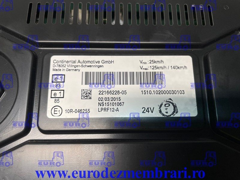 ELEMENT BORD CEAS BORD RENAULT T 22166228, 22224253 - Painel de instrumentos de Caminhão: foto 3 ELEMENT BORD CEAS BORD RENAULT T 22166228, 22224253 - Painel de instrumentos de Caminhão: foto 3