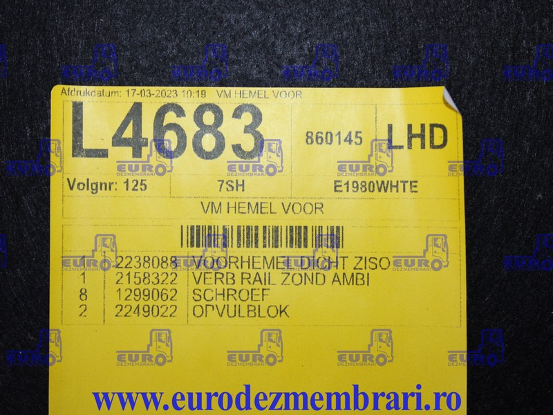 ELEMENT INTERIOR CABINA DAF XF XG 2238088, 2158322 - Cabine e interior de Caminhão: foto 4 ELEMENT INTERIOR CABINA DAF XF XG 2238088, 2158322 - Cabine e interior de Caminhão: foto 4
