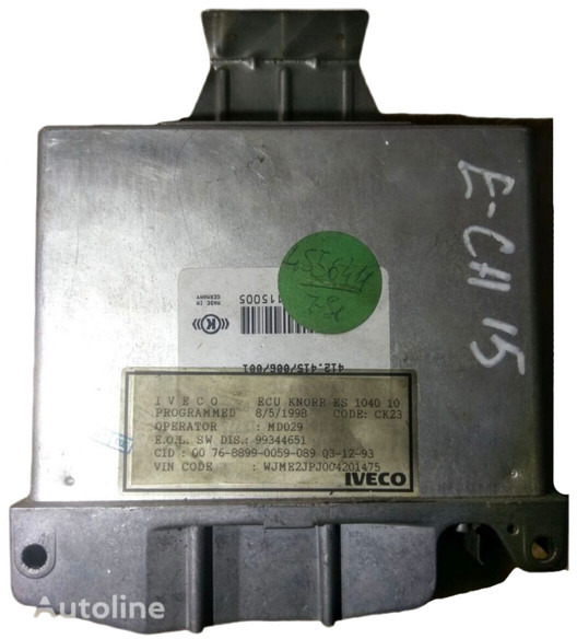 KNORR-BREMSE EUROTECH 412 - Centralina electrónica: foto 1 KNORR-BREMSE EUROTECH 412 - Centralina electrónica: foto 1