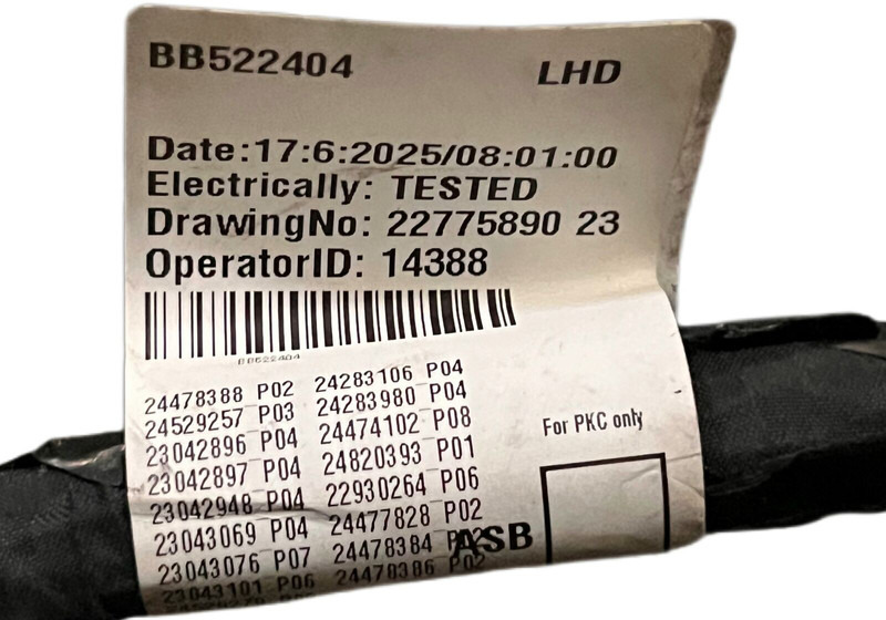 Volvo FH5/Aero - Cables/ Wire harness: foto 3 Volvo FH5/Aero - Cables/ Wire harness: foto 3