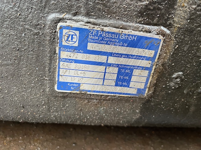 ZF AV 132 S / 90 - Eixo traseiro de Ônibus: foto 1 ZF AV 132 S / 90 - Eixo traseiro de Ônibus: foto 1