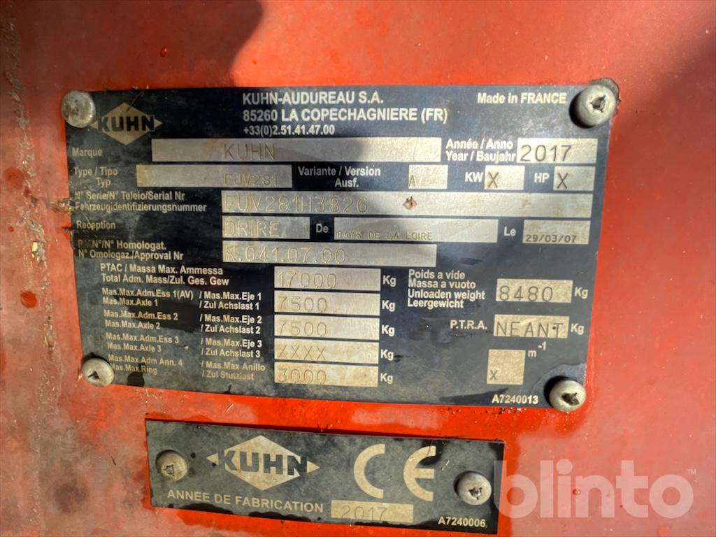 Kuhn EUV 281 EUROMIX I - Misturadora Alimentadora: foto 5 Kuhn EUV 281 EUROMIX I - Misturadora Alimentadora: foto 5