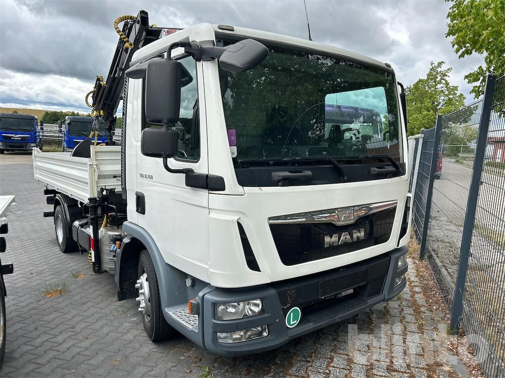MAN TGL 8.150, Dreiseitenkipper mit Hiab Kran 060.3 (2016) - Caminhão basculante, Caminhão grua: foto 1 MAN TGL 8.150, Dreiseitenkipper mit Hiab Kran 060.3 (2016) - Caminhão basculante, Caminhão grua: foto 1
