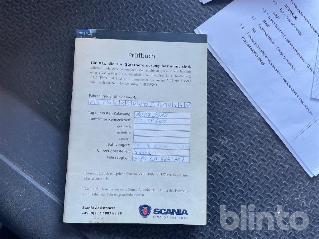 Caminhão basculante, Caminhão grua Scania G480 (2013) / HIAB 166 ES-4 HiDou: foto 12 Caminhão basculante, Caminhão grua Scania G480 (2013) / HIAB 166 ES-4 HiDou: foto 12