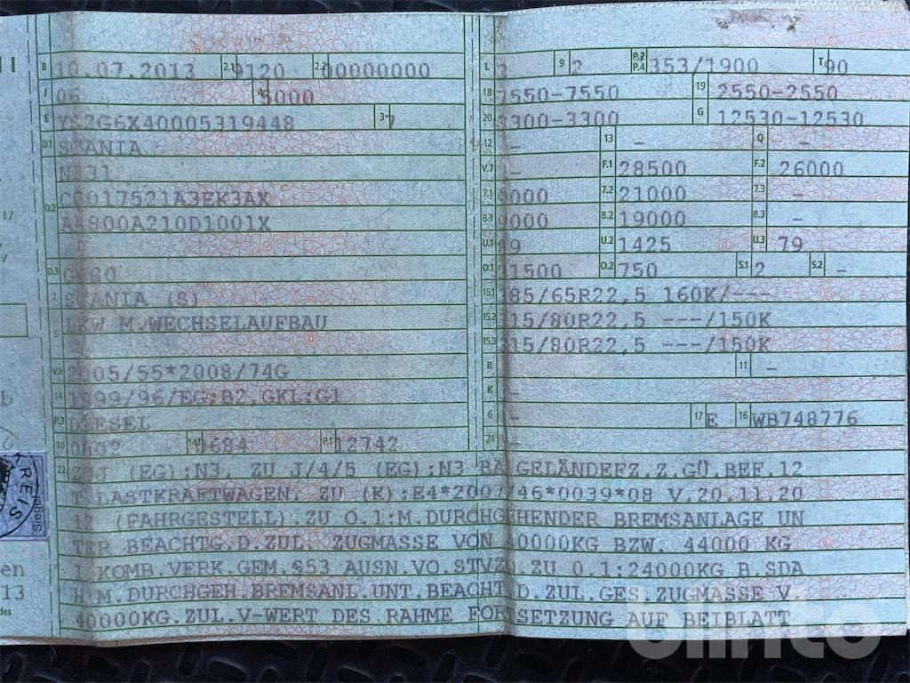 Caminhão basculante, Caminhão grua Scania G480 (2013) / HIAB 166 ES-4 HiDou: foto 8 Caminhão basculante, Caminhão grua Scania G480 (2013) / HIAB 166 ES-4 HiDou: foto 8