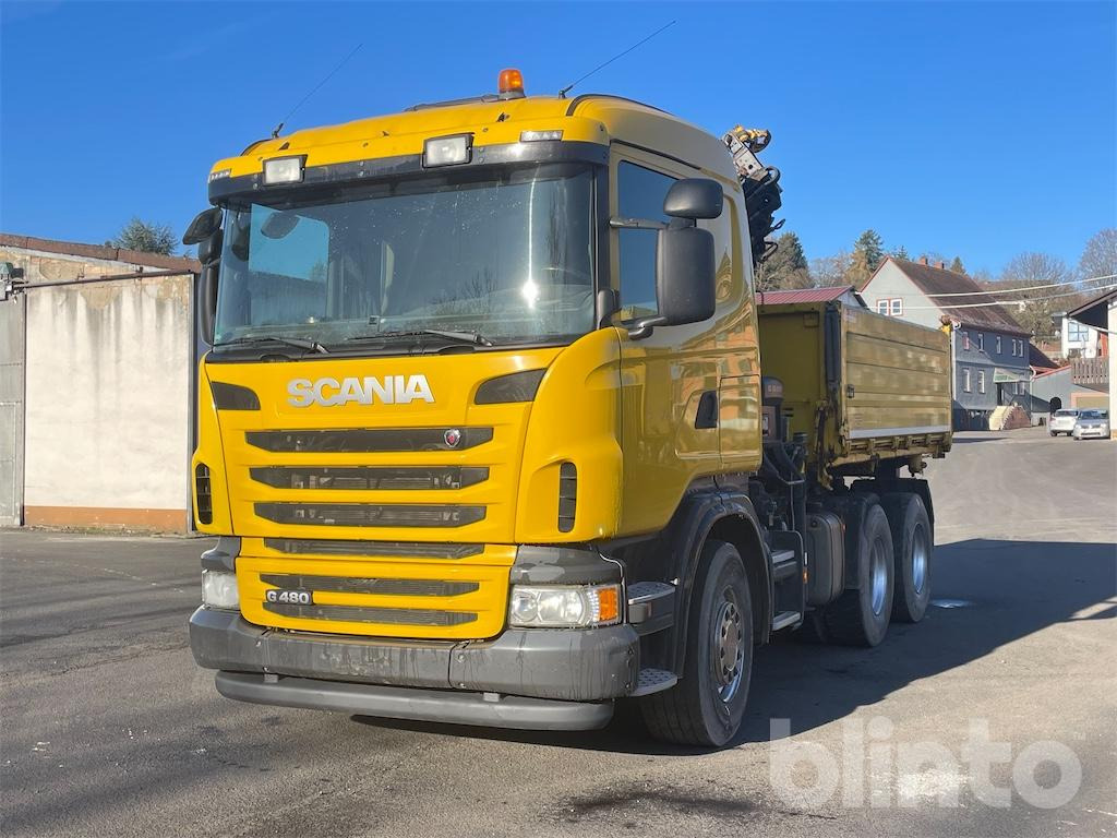 Scania G480 (2013) / HIAB 166 ES-4 HiDou - Caminhão basculante, Caminhão grua: foto 1 Scania G480 (2013) / HIAB 166 ES-4 HiDou - Caminhão basculante, Caminhão grua: foto 1