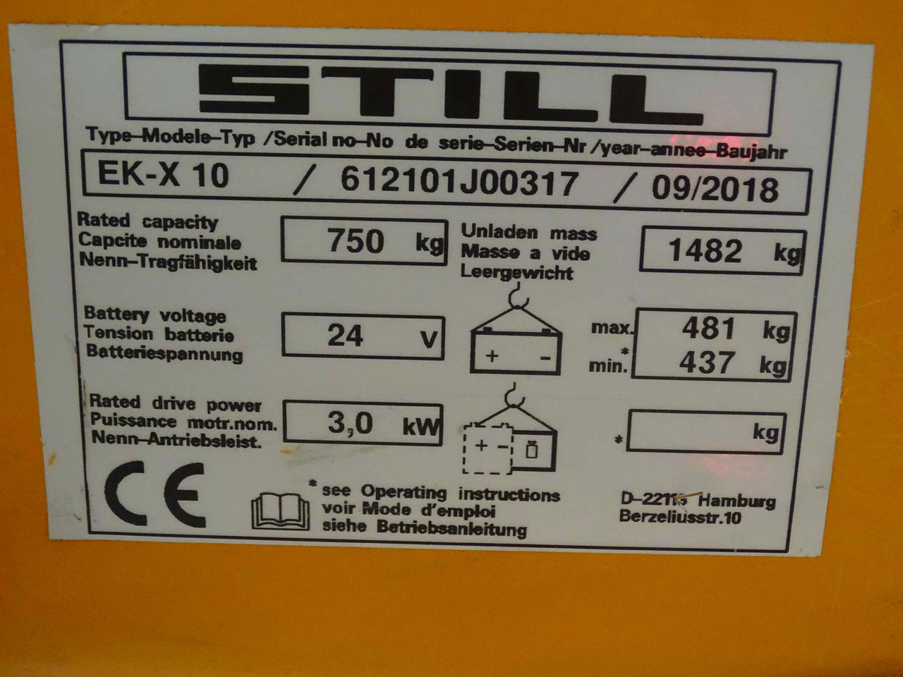 Still EK-X - Order-picker: foto 5 Still EK-X - Order-picker: foto 5