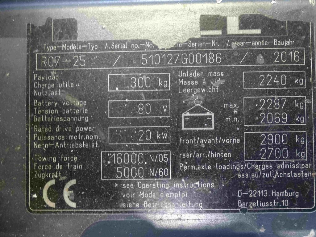 Trator elétrics Still R07-25: foto 9