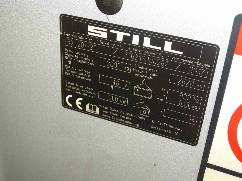 Still RX20-20 - Empilhadeira elétrica: foto 5 Still RX20-20 - Empilhadeira elétrica: foto 5