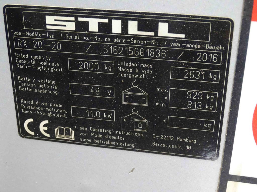 Still RX20-20 - Empilhadeira elétrica: foto 5 Still RX20-20 - Empilhadeira elétrica: foto 5