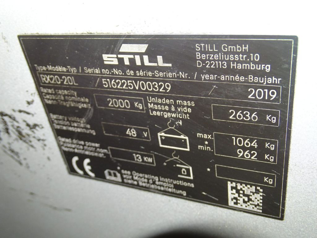 Still RX20-20L - Empilhadeira elétrica: foto 5 Still RX20-20L - Empilhadeira elétrica: foto 5