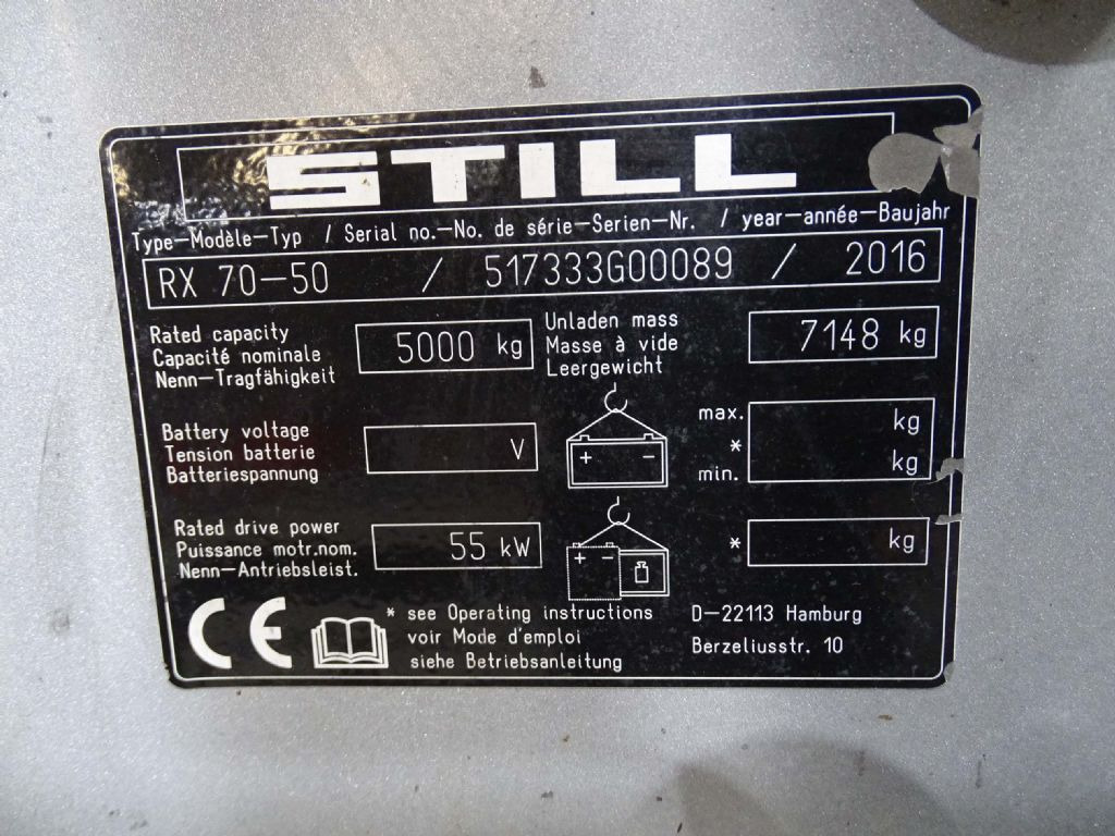 Still RX70-50 - Empilhadeira a diesel: foto 5 Still RX70-50 - Empilhadeira a diesel: foto 5
