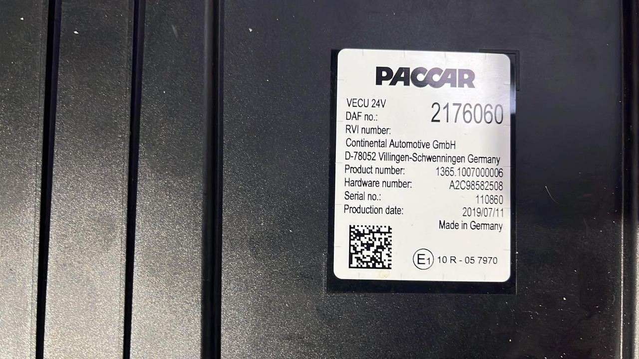 DAF XF CF VECU Control Unit Module 2176060 - Centralina electrónica: foto 4 DAF XF CF VECU Control Unit Module 2176060 - Centralina electrónica: foto 4