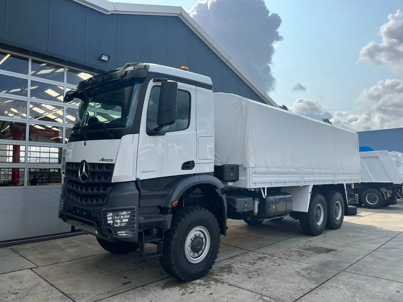 Mercedes-Benz Arocs 3340 A 6x6 Cargo Truck - Caminhão com lona: foto 1 Mercedes-Benz Arocs 3340 A 6x6 Cargo Truck - Caminhão com lona: foto 1